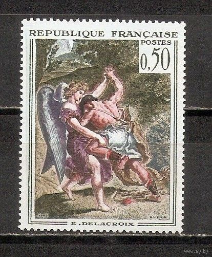 ФФ5 Франция 1963 Борьба Иакова с ангелом