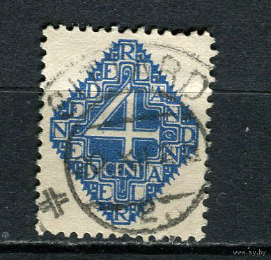 Нидерланды - 1923 - Цифры 4С - [Mi.115] - 1 марка. Гашеная.  (Лот 44Fw)-T25P34