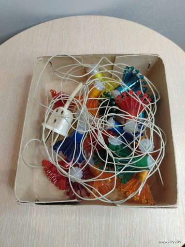 Все лоты с 1 Рубля. Герлянда, огоньки. Снежинка. Рабочие в родной коробке!!!