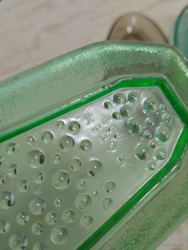 Селедтчницы СССР 5 шт цветное стекло