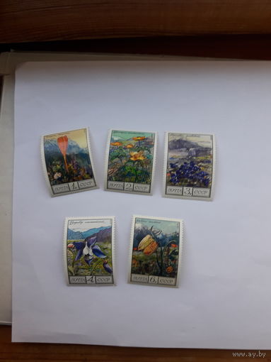 Марки СССР 1976 Цветы