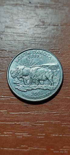 США Штаты и территории 25 центов (квотер) Южная Дакота 2006