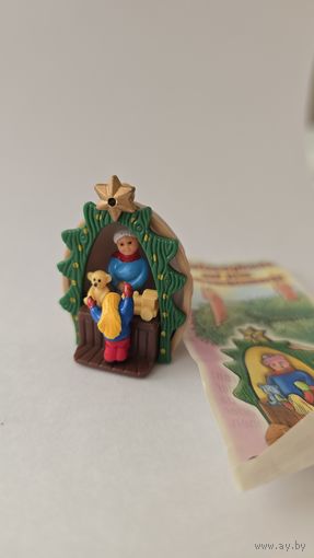 Фигурка Kinder, Kindertheater auf dem Weihnachtsmarkt из  Новогодней серии 1998)