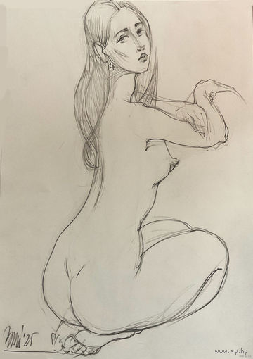 "Обнаженная модель!" набросок а3