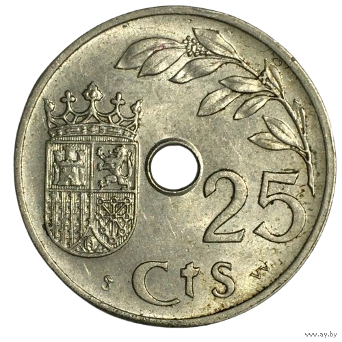 Испания 25 сентимо, 1937