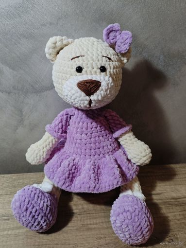 Плюшевая мягкая игрушка амигуруми "Мишка" интерьер ручная работа handmade кукла