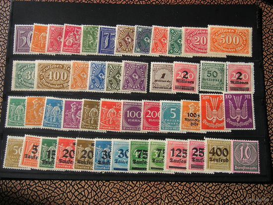 Германия х 47 разных марок 1921-23 MNH