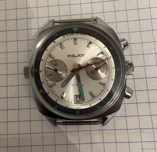 Часы - хронограф Плёт . СССР. На 23 камнях. На ходу