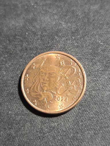 Франция 2 евроцента 2024 ( 1 ПРЕДЛОЖЕНИЕ НА АУ )