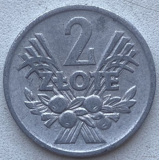 Польша 2 злотых 1974 г.