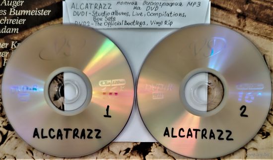 DVD MP3  - ALCATRAZZ - полная дискография (1983 - 2024) - albums, compilations, live, bootlegs - (Hard rock) - 2 DVD