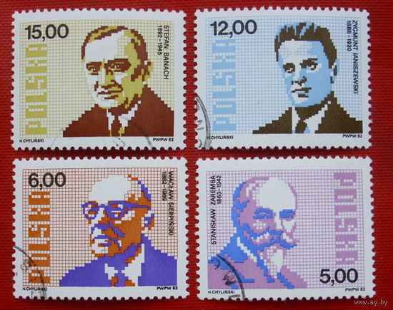 Польша. Известные люди ( 4 марки ) 1982 года.