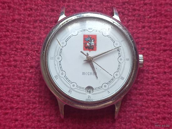 Часы Полет Москва 1993. Механизм 2614.2Н. Россия. Календарь рабочий!