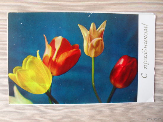 ДВОЙНАЯ ЧИСТАЯ ОТКРЫТКА.СССР. С ПРАЗДНИКОМ. 1970 ГОД. фото. Г. ГЕРМАН.