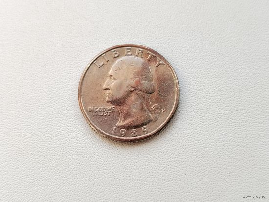 США. Квотер. 25 центов 1989 года ( Р ). 40-я.