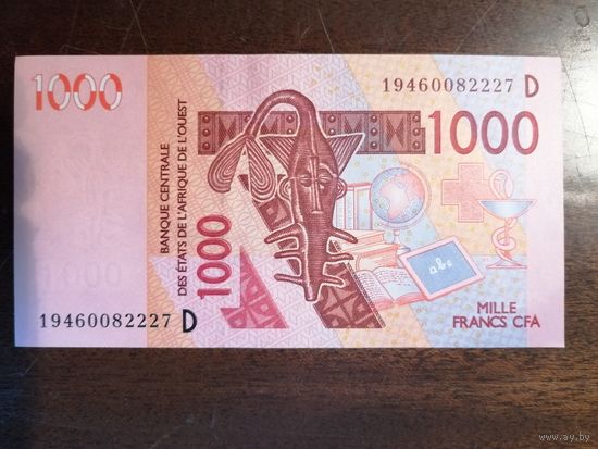 Банк Западной Африки, 1000 франков, Мали, 2003 год, Pick 415Da