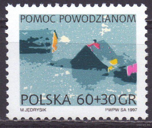 Польша 1997 3669 1e Наводнение в Польше MNH