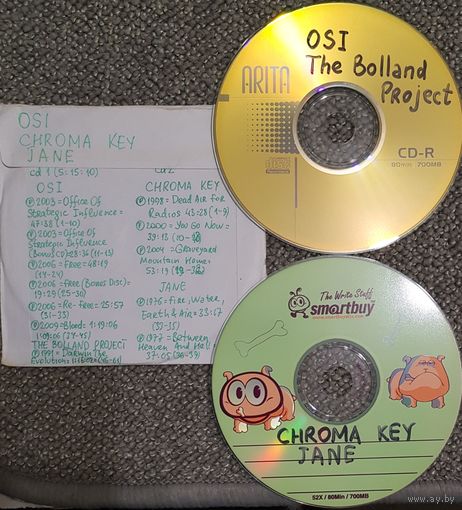CD MP3 OSI, The BOLLAND PROJECT, CHROMA KEY, JANE - 2 CD