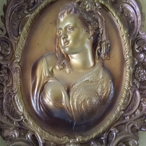 Панно гипсовое Камея СССР начало 20 века