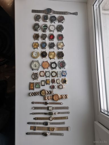 Часы коллекция 1,5 кг кварцевые Япония Китай Россия всё с 1 рубля