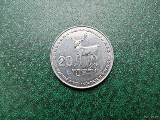 20 тетри Грузия.