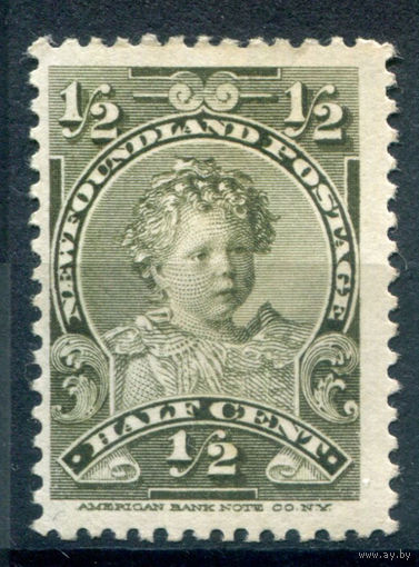 Британские колонии - Ньюфаундленд - 1897/1918г. - принц Эдуард, 1/2 с - 1 марка - MH [Mi 61]. #3-WB-74-A-1