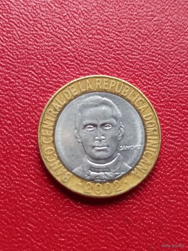 Доминикана, 5 песо 2002..