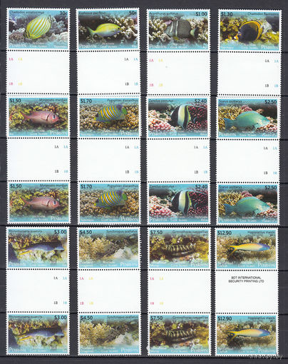 Фауна. Рыбы. Пенрин. 2013. 12 марок в гаттер-парах. Michel N 718-729 (140,0 е)