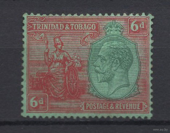 1922-28 Тринидад и Тобаго /Trinidad & Tobago 6d Британия хозяйка морей Георг V