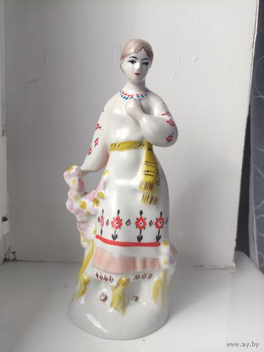 Статуэтка "Цветет терен" ("Девушка у плетня") Полонное ЗХК. Читать ОПИСАНИЕ!