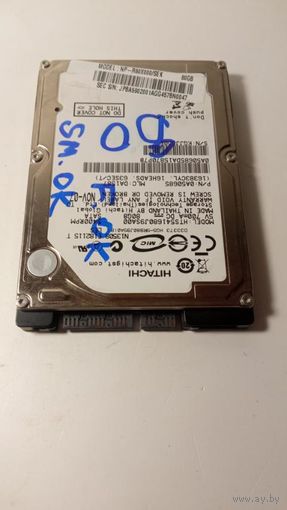 Жёсткий диск винчестер HDD SATA 2,5" 80 гб