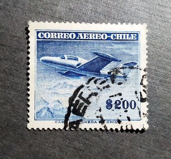 Марка Чили 1955 год Авиапочта