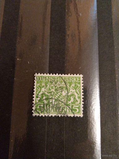 1916 Бавария служебная мих17 герб (5-5)