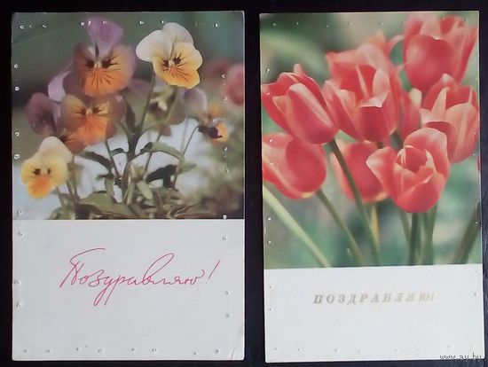 Открытки с повреждениями старые