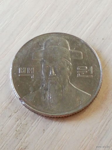Южная Корея 100 вон 2001г.