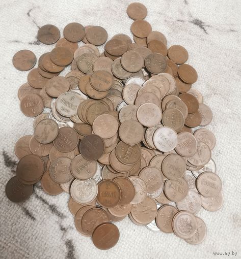 5 пенни 1911-1917 г. 270 шт! С рубля