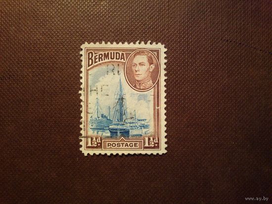 Британские Бермудские острова 1938 г.Корабли в гавани Гамильтона./8а/