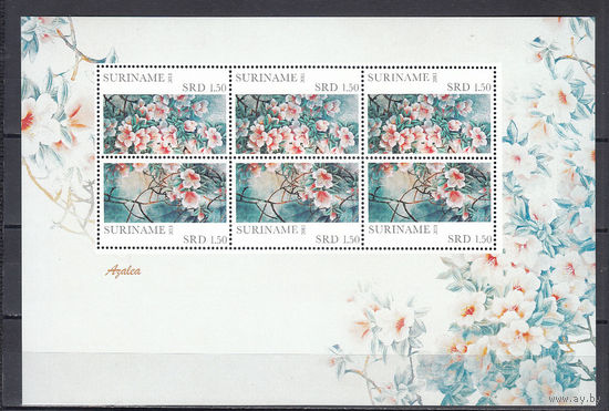 Флора. Цветы. Суринам. 2011. Малый лист. Michel N 2507-2508 (5,8 е)