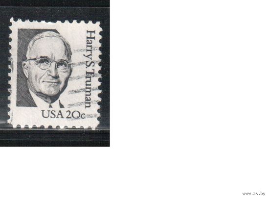 США-1984, (Мих.1676) , гаш , Стандарт, Личности, Трумен (одиночка),(2)