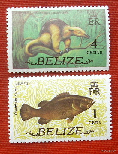 Белиз. Фауна. ( 2 марки ) 1974 года. 4-2.