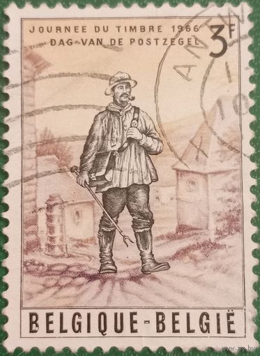 Бельгия 1966. День почтовой марки. Сельский почтальон 1852 года