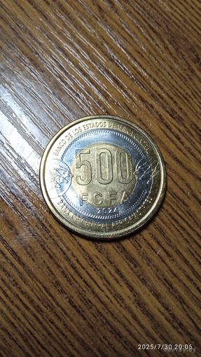 Центральная Африка 500 франков 2024 R- редкость