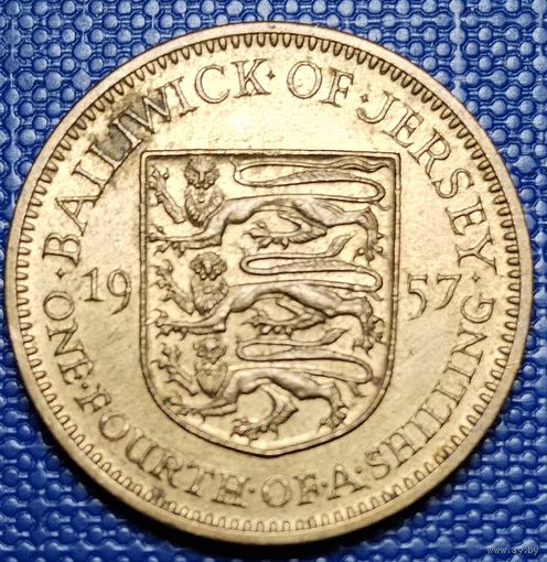 Джерси 1/4 шиллинга 1957 г.
