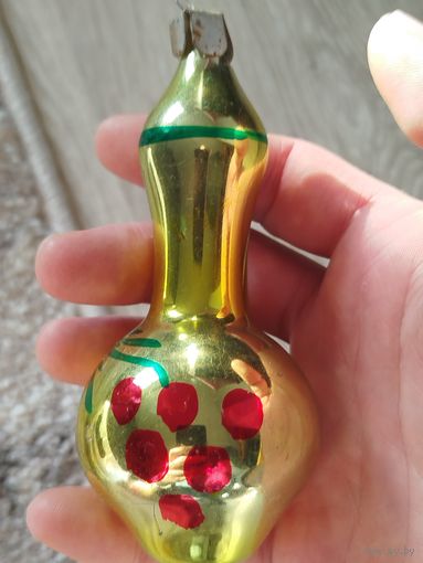 Ёлочная игрушка,ваза,крупная,с рубля