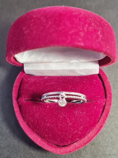 Красивое кольцо с интересным дизайном серебро 925, лот#13, С РУБЛЯ! МНОГО ЛОТОВ С РУБЛЯ БЕЗ МЦ!