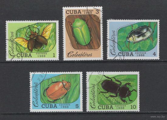 Фауна Жуки Куба 1988 Used