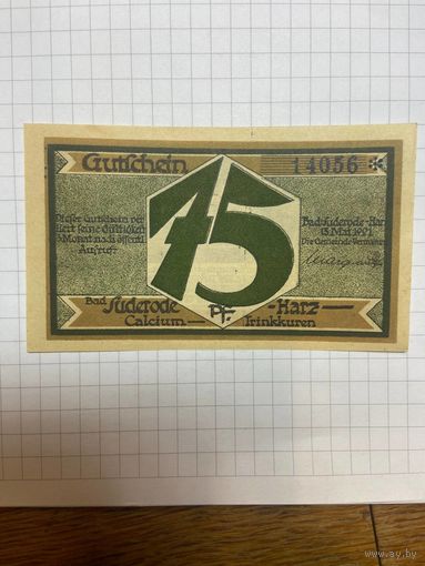 75 пфеннигов (нотгельды) г. Германия Бад Зюдерод-1201