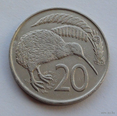 Новая Зеландия 20 центов. 1967 г.