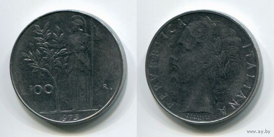 Италия. 100 лир (1975, XF)