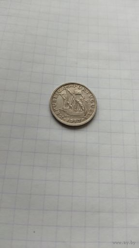 2.50 эскудо 1977 г. ПОРТУГАЛИЯ.